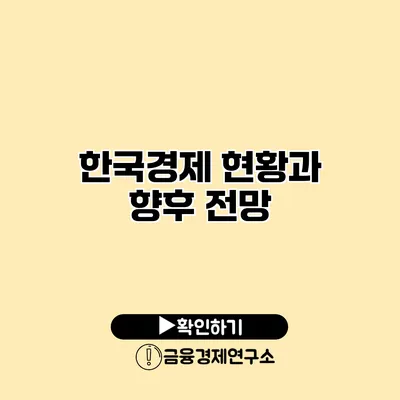 한국경제 현황과 향후 전망