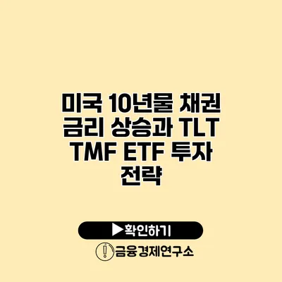 미국 10년물 채권 금리 상승과 TLT TMF ETF 투자 전략