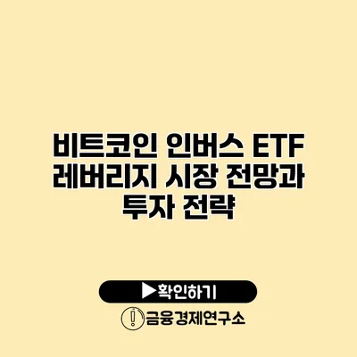 비트코인 인버스 ETF 레버리지 시장 전망과 투자 전략